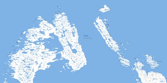 North Belcher Islands Topographic map 034D13 at 1:50,000 Scale