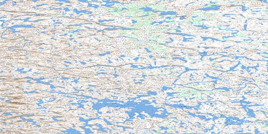 Lac Messier Topo Map 034F08 at 1:50,000 scale - National Topographic System of Canada (NTS) - Toporama map