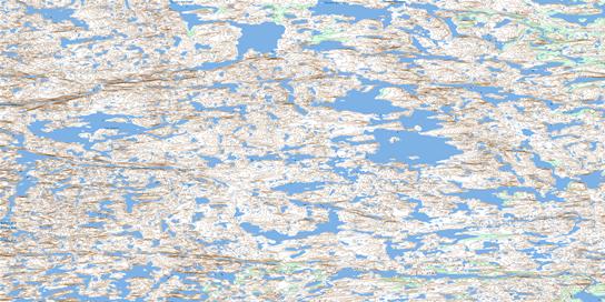 Lac Savary Topo Map 034F09 at 1:50,000 scale - National Topographic System of Canada (NTS) - Toporama map