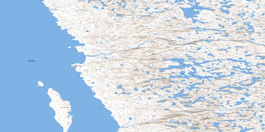Mctavish Island Topo Map 034F10 at 1:50,000 scale - National Topographic System of Canada (NTS) - Toporama map