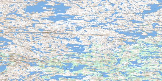 Lac Kapisililik Topo Map 034F16 at 1:50,000 scale - National Topographic System of Canada (NTS) - Toporama map