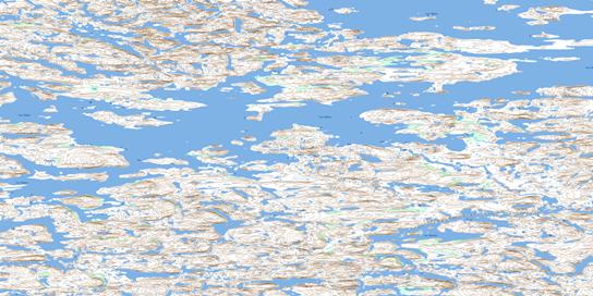 Lac Dornon Topographic map 034G03 at 1:50,000 Scale
