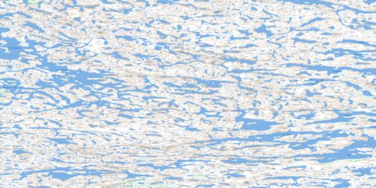 Lac Tikirartuq Topographic map 034G04 at 1:50,000 Scale
