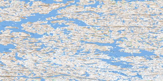 Baie Ogier Topo Map 034G08 at 1:50,000 scale - National Topographic System of Canada (NTS) - Toporama map