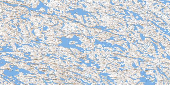 Lac Portugais Topo Map 034G11 at 1:50,000 scale - National Topographic System of Canada (NTS) - Toporama map