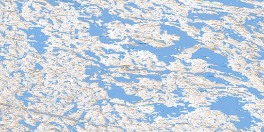Lac Qijukallalik Topo Map 034G14 at 1:50,000 scale - National Topographic System of Canada (NTS) - Toporama map