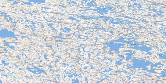 Lac Descareaux Topo Map 034G15 at 1:50,000 scale - National Topographic System of Canada (NTS) - Toporama map