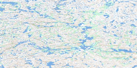 Lac Macmahon Topographic map 034H02 at 1:50,000 Scale