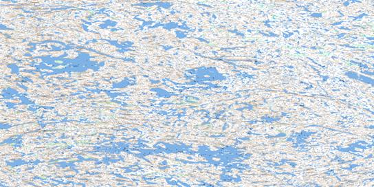 Lac Lippens Topo Map 034H04 at 1:50,000 scale - National Topographic System of Canada (NTS) - Toporama map