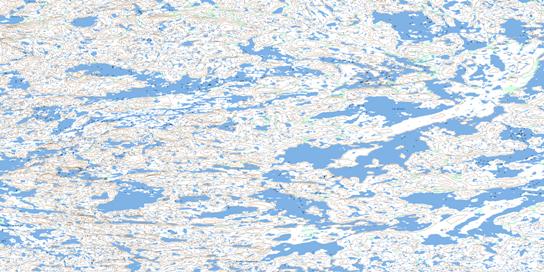 Lac Bizard Topo Map 034H06 at 1:50,000 scale - National Topographic System of Canada (NTS) - Toporama map