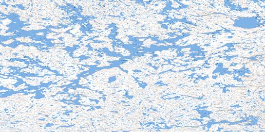 Lac Nedlouc Topo Map 034H07 at 1:50,000 scale - National Topographic System of Canada (NTS) - Toporama map