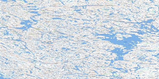 Lac Duvert Topo Map 034H09 at 1:50,000 scale - National Topographic System of Canada (NTS) - Toporama map