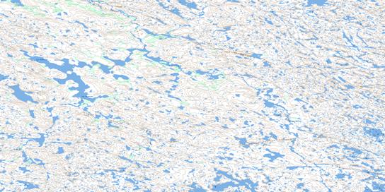 Lac Curatteau Topo Map 034H10 at 1:50,000 scale - National Topographic System of Canada (NTS) - Toporama map