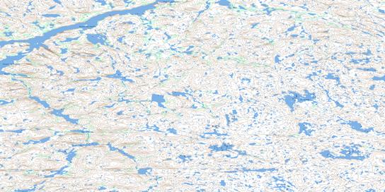 Lac Dyonnet Topo Map 034H11 at 1:50,000 scale - National Topographic System of Canada (NTS) - Toporama map