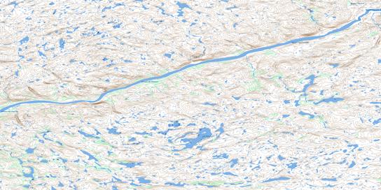 Lac Brissard Topo Map 034I01 at 1:50,000 scale - National Topographic System of Canada (NTS) - Toporama map