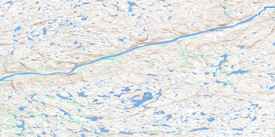 Lac Brissard Topographic map 034I01 at 1:50,000 Scale
