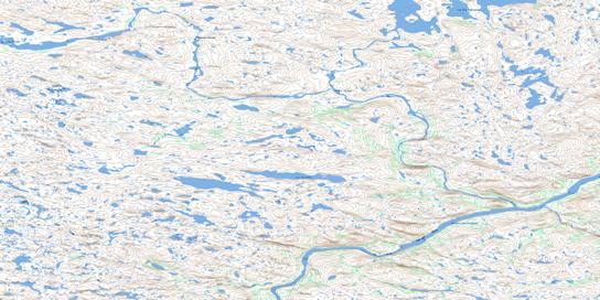 Lac Serindac Topographic map 034I02 at 1:50,000 Scale