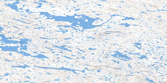 Lac Lintelle Topo Map 034I03 at 1:50,000 scale - National Topographic System of Canada (NTS) - Toporama map