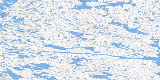 Lac Ladignac Topo Map 034I05 at 1:50,000 scale - National Topographic System of Canada (NTS) - Toporama map