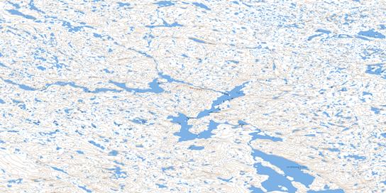 Lac Marcouard Topographic map 034I07 at 1:50,000 Scale