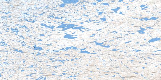 Lac Des Indiens Topo Map 034I08 at 1:50,000 scale - National Topographic System of Canada (NTS) - Toporama map