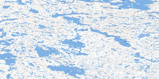 Lac Montmollin Topo Map 034I10 at 1:50,000 scale - National Topographic System of Canada (NTS) - Toporama map