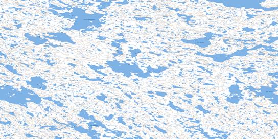 Lac Garenne Topographic map 034I11 at 1:50,000 Scale