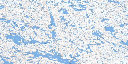 Lac Bisson Topo Map 034I12 at 1:50,000 scale - National Topographic System of Canada (NTS) - Toporama map