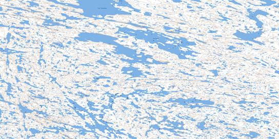 Lac Serin Topo Map 034I13 at 1:50,000 scale - National Topographic System of Canada (NTS) - Toporama map
