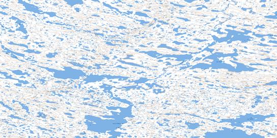 Lac Pullison Topographic map 034I14 at 1:50,000 Scale