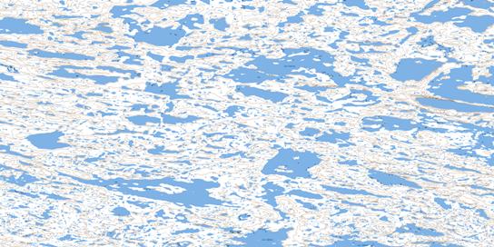 Lac Bellot Topographic map 034I15 at 1:50,000 Scale