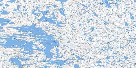 Lac Bonenfant Topo Map 034I16 at 1:50,000 scale - National Topographic System of Canada (NTS) - Toporama map