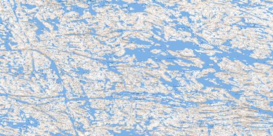Lac Tininnirittuq Topo Map 034J01 at 1:50,000 scale - National Topographic System of Canada (NTS) - Toporama map