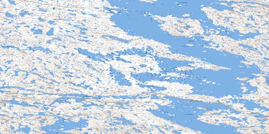 Lac Chavigny Topo Map 034J03 at 1:50,000 scale - National Topographic System of Canada (NTS) - Toporama map
