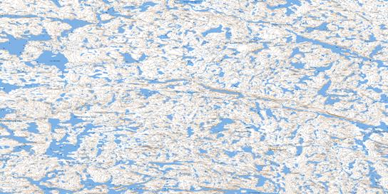 Lac Martinet Topo Map 034J04 at 1:50,000 scale - National Topographic System of Canada (NTS) - Toporama map