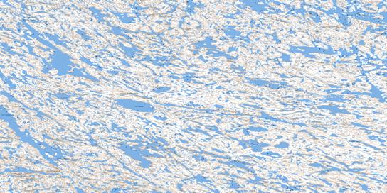 Lac Canade Topo Map 034J08 at 1:50,000 scale - National Topographic System of Canada (NTS) - Toporama map