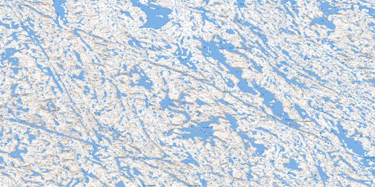 Lac Mecto Topo Map 034J10 at 1:50,000 scale - National Topographic System of Canada (NTS) - Toporama map