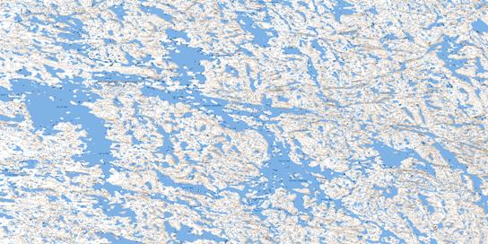 Lac Le Roy Topographic map 034J11 at 1:50,000 Scale