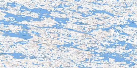 Lac Daller Topographic map 034J12 at 1:50,000 Scale