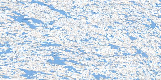 Lac Sanningajualuk Topo Map 034J13 at 1:50,000 scale - National Topographic System of Canada (NTS) - Toporama map
