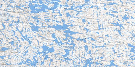 Lac Vernon Topo Map 034J16 at 1:50,000 scale - National Topographic System of Canada (NTS) - Toporama map