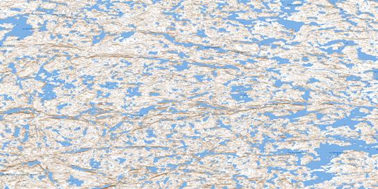 Lac Gobillot Topographic map 034K02 at 1:50,000 Scale