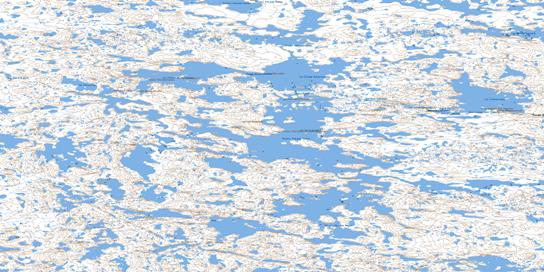 Lac Tasirruaraaluk Topo Map 034K08 at 1:50,000 scale - National Topographic System of Canada (NTS) - Toporama map