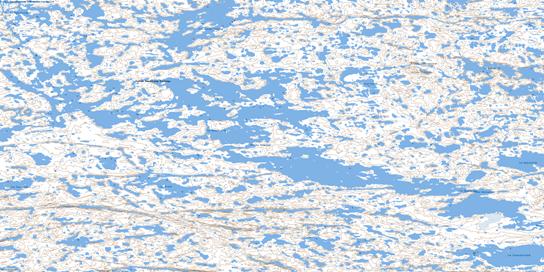 Lac Juusiup Tasialua Topo Map 034K11 at 1:50,000 scale - National Topographic System of Canada (NTS) - Toporama map