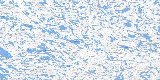Lac Dutort Topo Map 034K13 at 1:50,000 scale - National Topographic System of Canada (NTS) - Toporama map