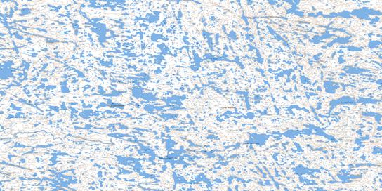 Lac Quinijulik Topographic map 034K14 at 1:50,000 Scale