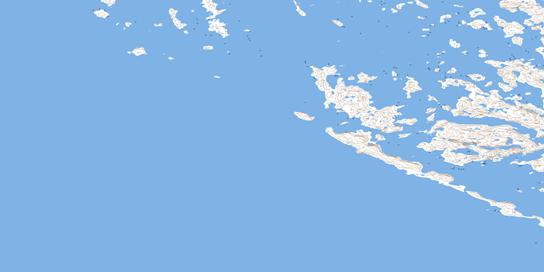 Cox Island Topographic map 034L10 at 1:50,000 Scale