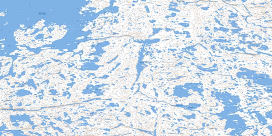 Riviere Nauberakvik Topo Map 034L16 at 1:50,000 scale - National Topographic System of Canada (NTS) - Toporama map