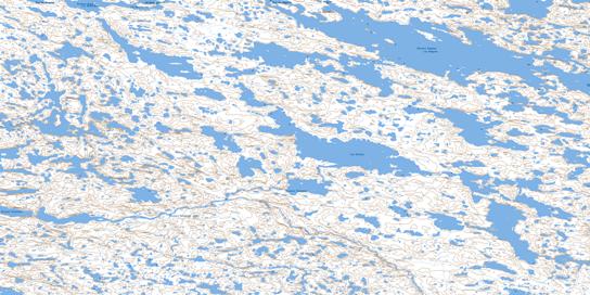 Lac Mangnuc Topo Map 034N07 at 1:50,000 scale - National Topographic System of Canada (NTS) - Toporama map