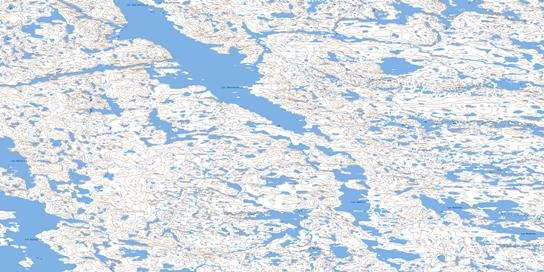 Lac Souligny Topo Map 034N16 at 1:50,000 scale - National Topographic System of Canada (NTS) - Toporama map